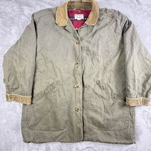 Vintage Brandon Thomas Blanket Lined Chore Jacket Canvas Workwear Oversized XL